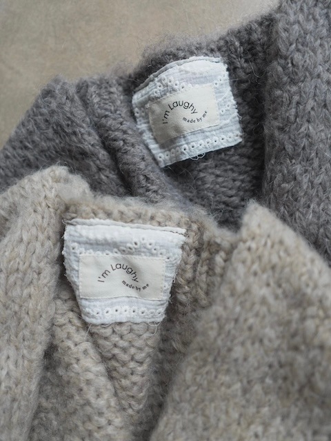 ＜I'm Laughy＞The basic long fuwa knit cardigan