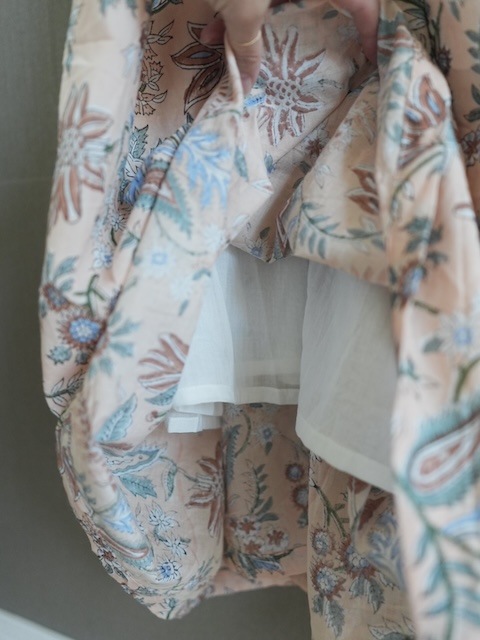 ＜select＞ india block print cotton onepiece