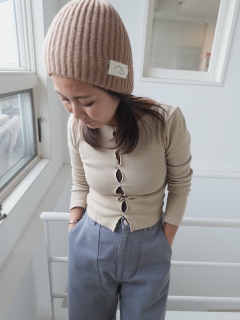 ＜I'm Laughy＞The basic knit cap