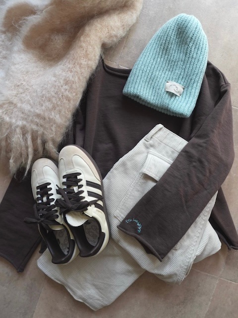 ＜I'm Laughy＞The basic knit cap