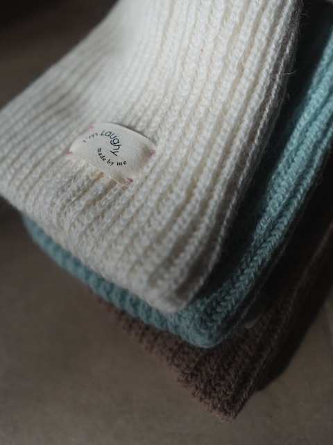 ＜I'm Laughy＞The basic knit cap