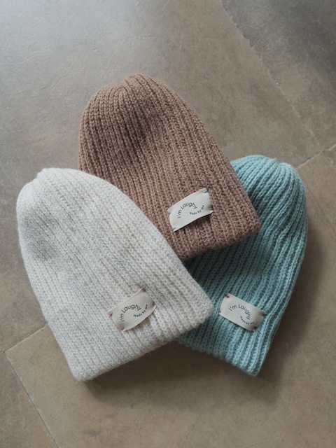＜I'm Laughy＞The basic knit cap