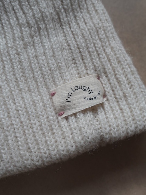 ＜I'm Laughy＞The basic knit cap