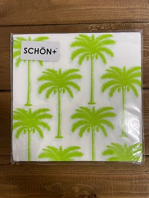 ＜SCHON＞GreenPalmPaperNapkin