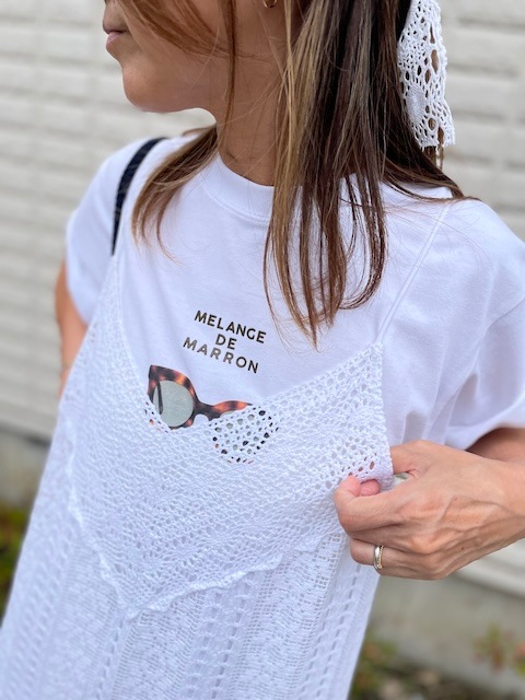 ＜sara mallika＞cotton lace cami dress