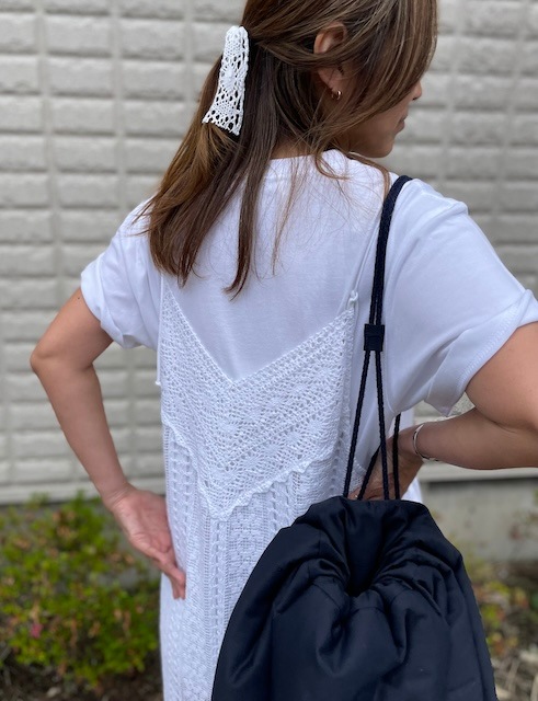 ＜sara mallika＞cotton lace cami dress