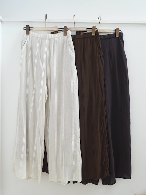 ＜select＞dobby stripeeasy pants