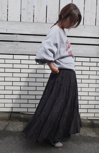 ＜fanaka＞tiered crinkle skirt