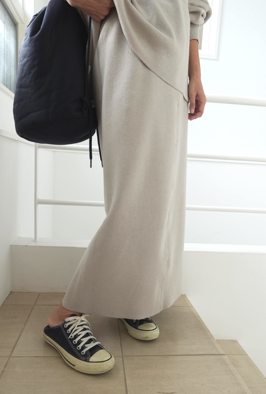 ＜select＞knitＩline skirt