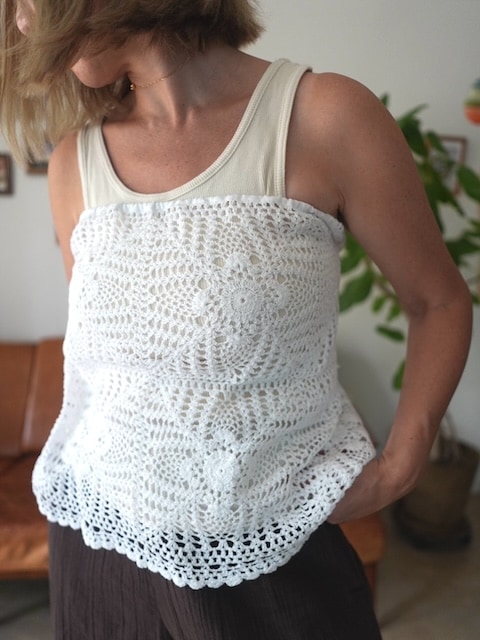 ＜select＞crochet wrap skirt
