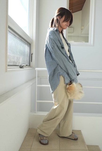＜select＞sweat barrel pants