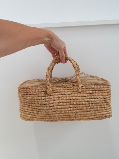 ＜select＞raffia kago bag