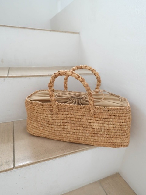 ＜select＞raffia kago bag