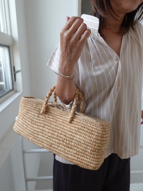 ＜select＞raffia kago bag