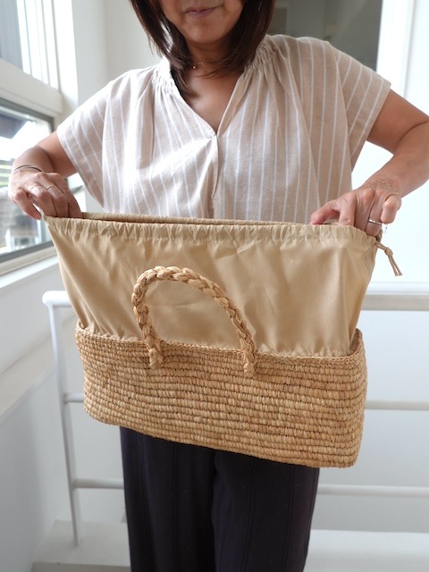 ＜select＞raffia kago bag