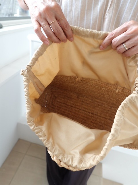 ＜select＞raffia kago bag