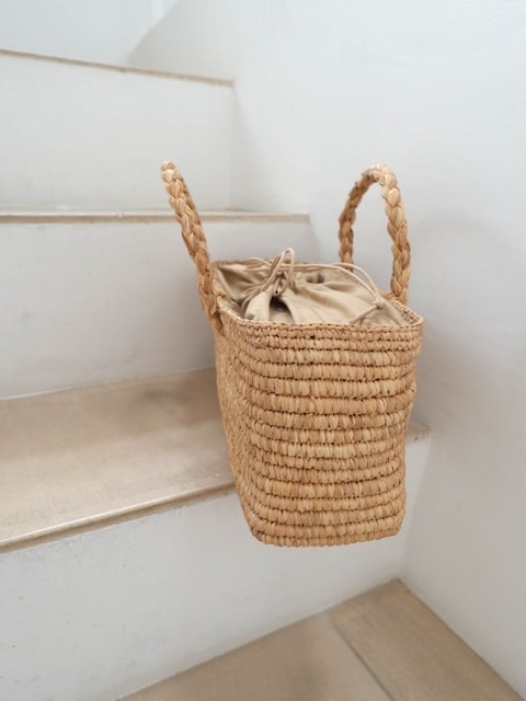 ＜select＞raffia kago bag