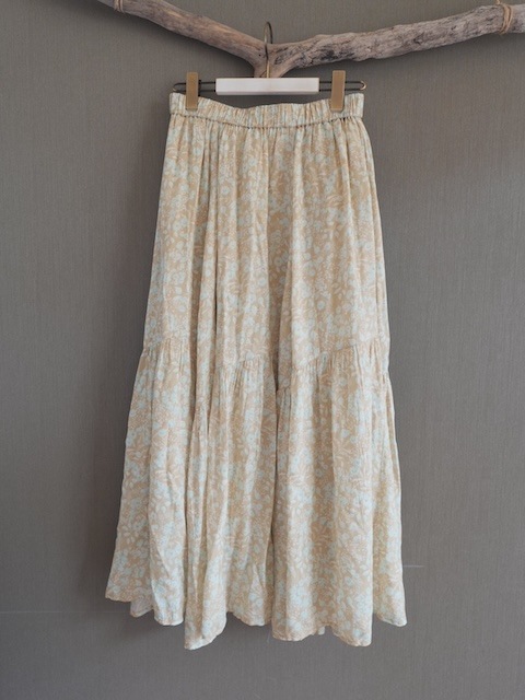 ＜fanaka＞Flower Print Skirt