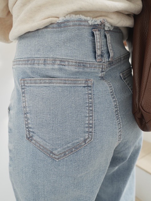 ＜GBLUE＞stretch fringe denim pants