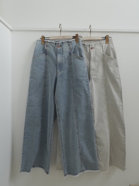 ＜GBLUE＞stretch fringe denim pants
