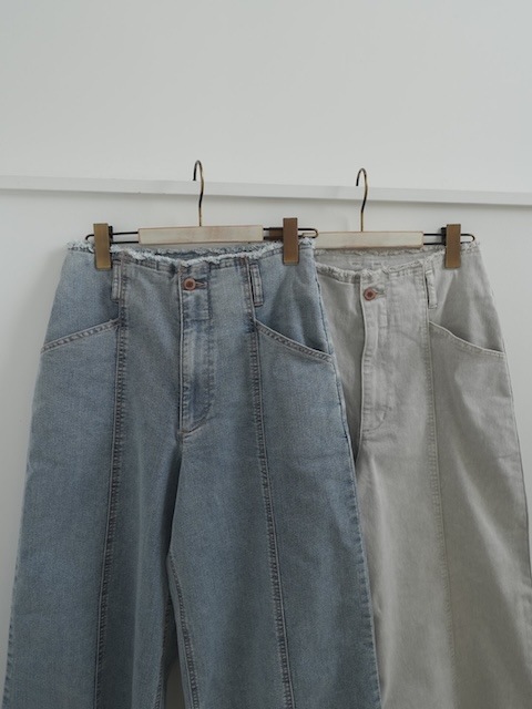 ＜GBLUE＞stretch fringe denim pants