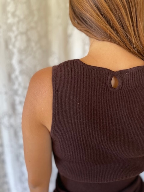 ＜STAUS ANXIETY＞asymmetry neck knit tops