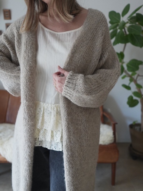 ＜select＞hem lace tops