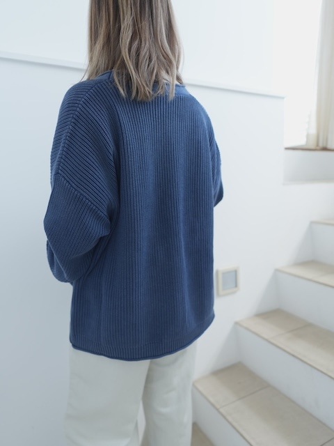 ＜select＞cotton garment dye cardigan