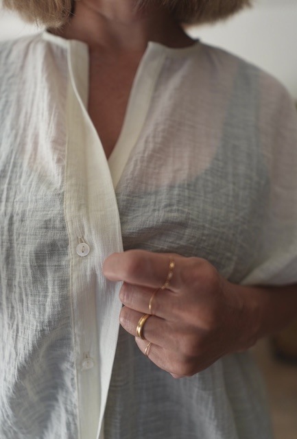 <select>slab gather blouse