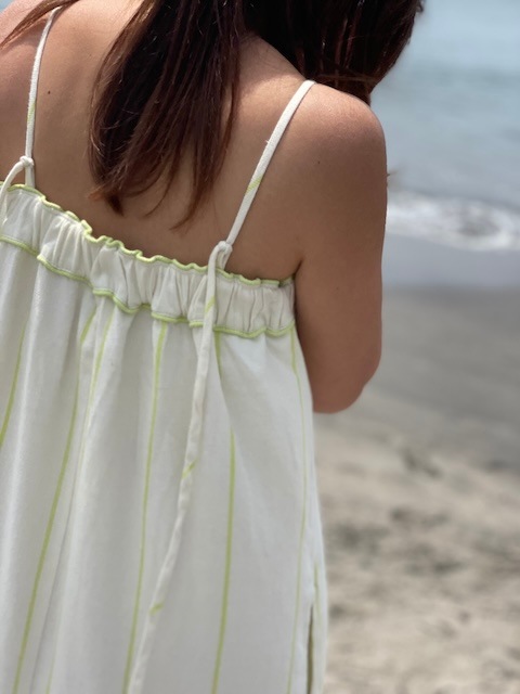 ＜kiira＞stripe tube top onepiece