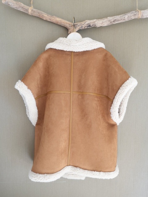＜select＞eco mouton reversible vest jacket