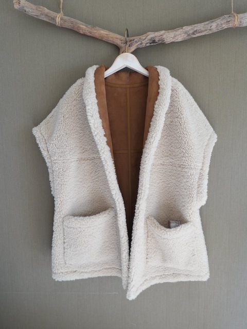 ＜select＞eco mouton reversible vest jacket