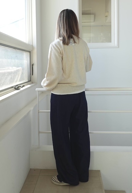 ＜select＞satin twilltuck easy pants