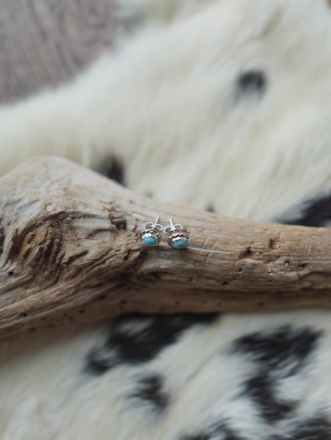 ＜Indian Jewelry＞silver turquoise pierce