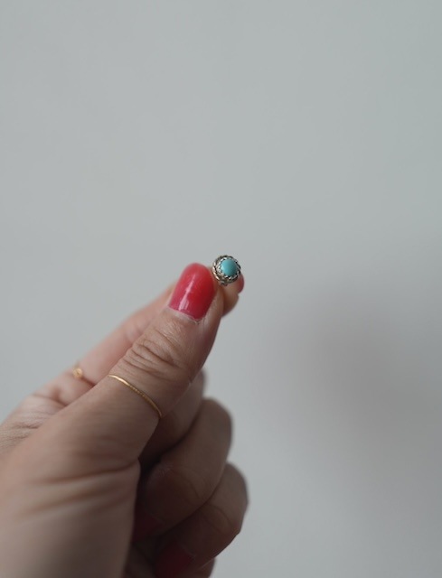 ＜Indian Jewelry＞silver turquoise pierce