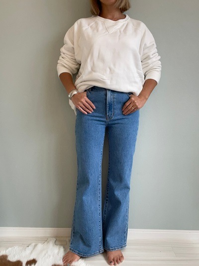 ＜ROLLA'S＞Crop Flare Denim