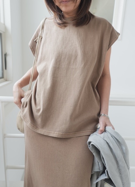 ＜select＞pigment simple french sleeve