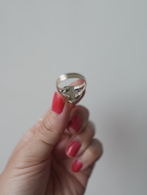 <Indian Jewelry>SpinyOysterShell HeartRing