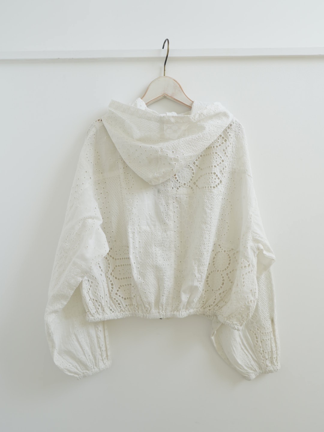 ＜select＞cutwork lace zip jacket