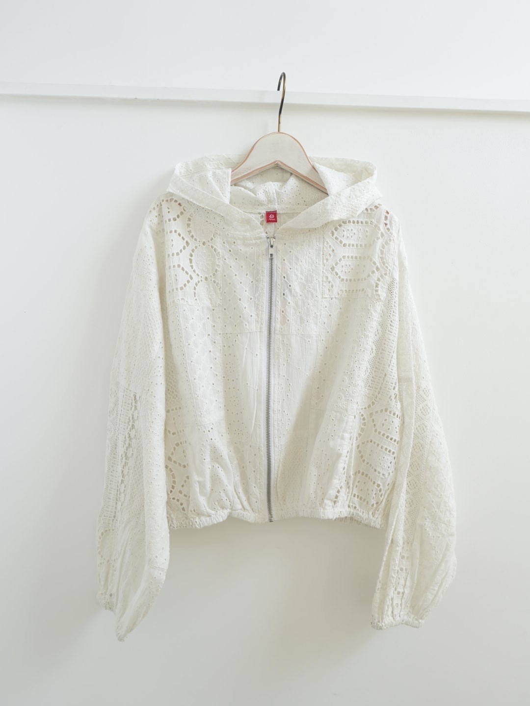 ＜select＞cutwork lace zip jacket