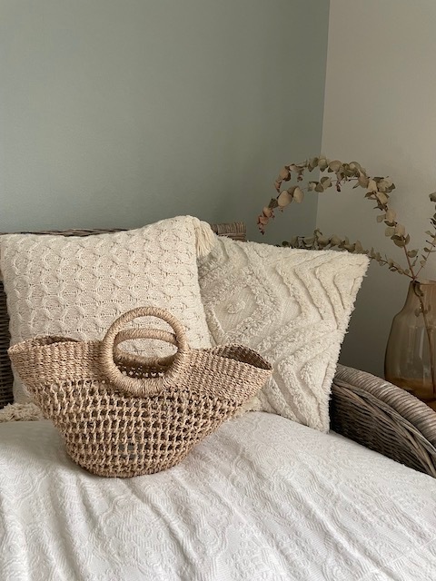 ＜bloom select＞abaca small basket bag