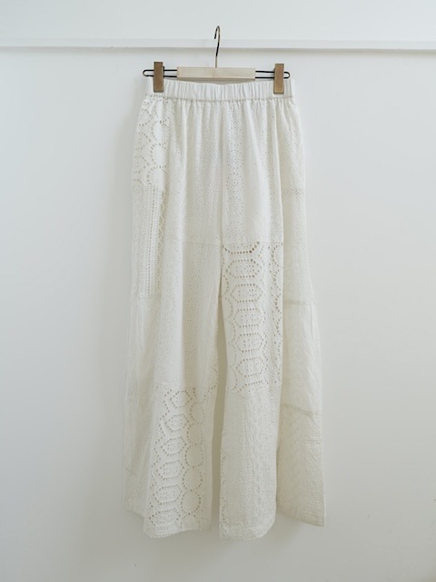 ＜select＞cutwork lace wide easy pants