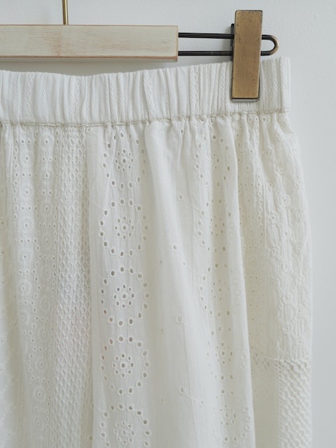 ＜select＞cutwork lace wide easy pants