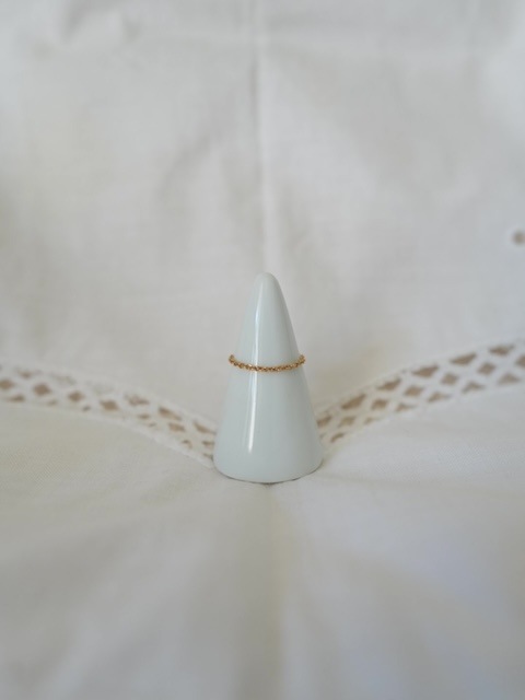 ＜select＞hydro stone heart chain ring