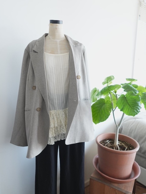 ＜select＞lace cuff jacket