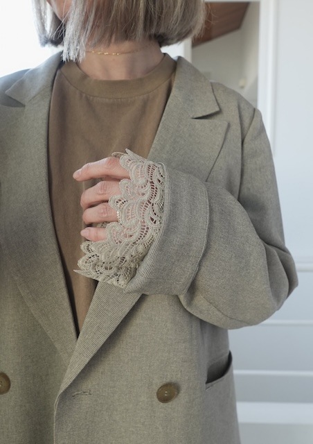 ＜select＞lace cuff jacket