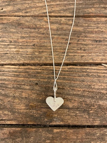＜Indian Jewelry＞TurquoiseHeartSilverNecklace