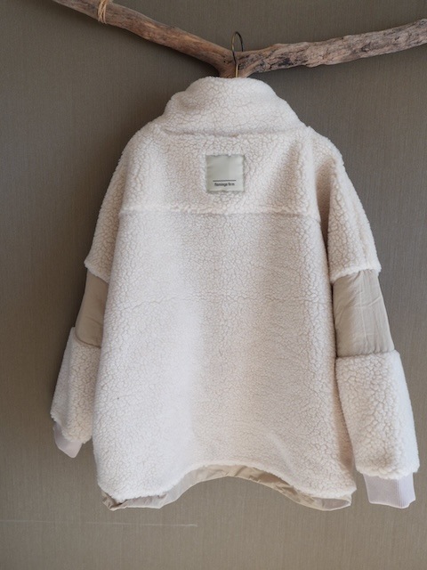 ＜flamingo firm＞stand collar boa blouson