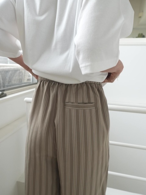 ＜select＞stripe easy pants