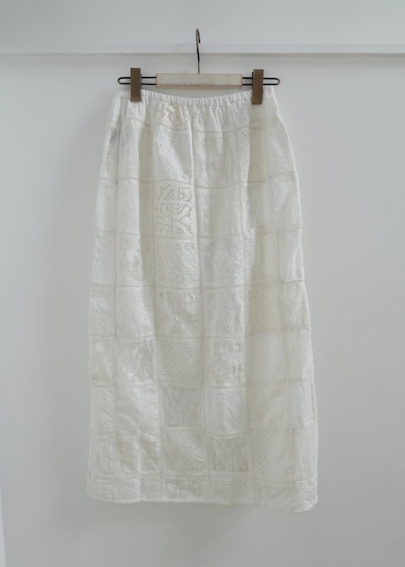 <select>patchwork lace skirt